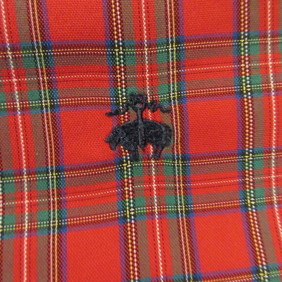 Brooks Brothers Mens Button Down‎ Shirt size 1XB Big Tart Plaid Stewart Supima - Picture 4 of 9